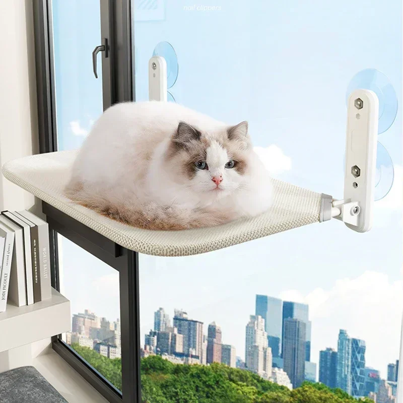 CatView™ Suction Cup Window Hanging Bed for Cats - 30 kg 