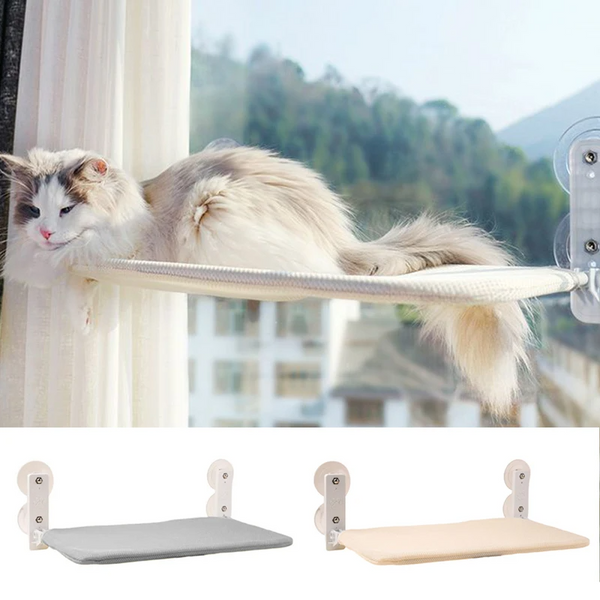 CatView™ Suction Cup Window Hanging Bed for Cats - 30 kg 