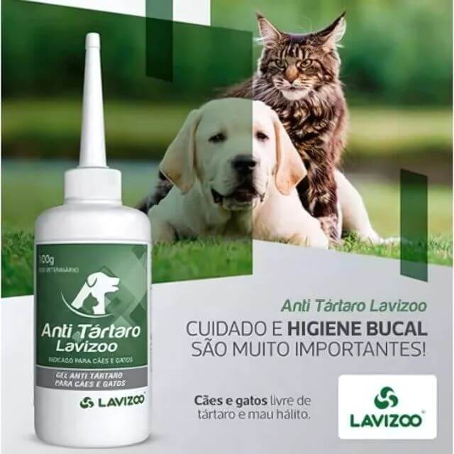 Gel Anti Tártaro Lavizoo + Dedeira – Higiene Bucal e Hálito Fresco para Pets | ForPatas