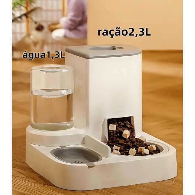 2-in-1 Automatic Feeder and Waterer for Dogs and Cats – No Electricity Required and with Filter | ForPatas 