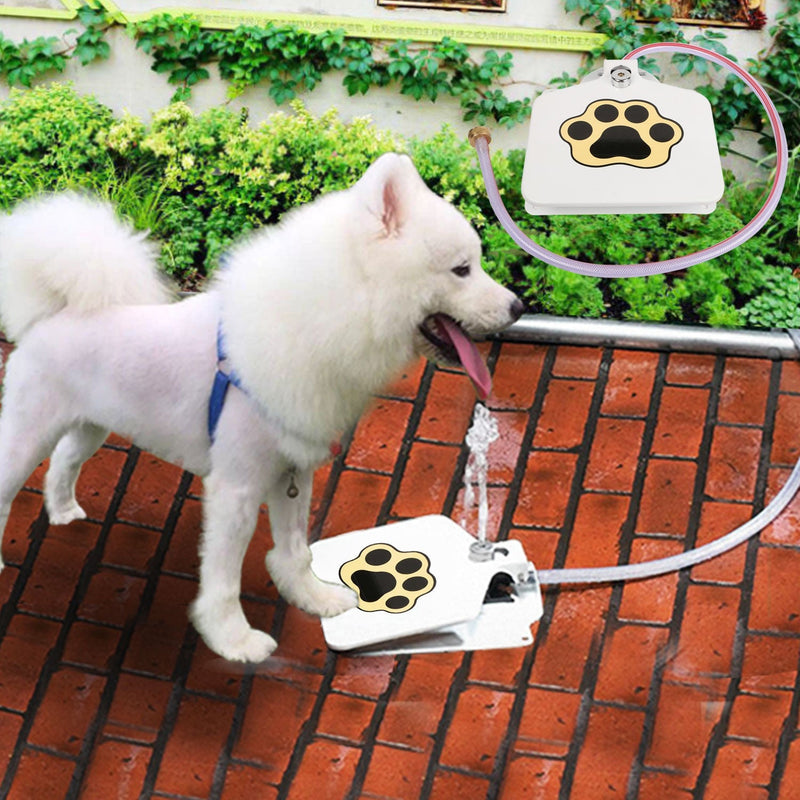 Interactive Toy Water Fountain for Dogs Made of Metal – Fresh Water When You Activate the Paw | ForPatas 