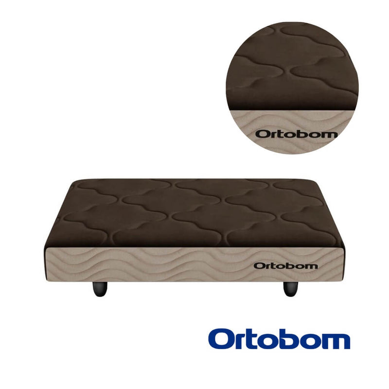 Mini Linen Pet Bed with Wooden Legs – Ortobom™ 