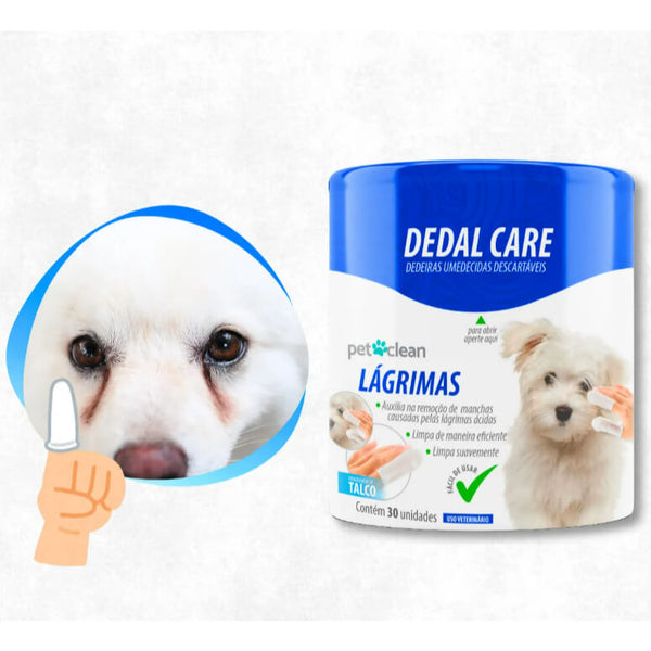 Pet Clean Tear Wipes with Moistened Finger Wipes - 30 Units 
