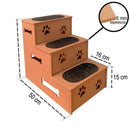 Pet Stairs in MDF with Non-Slip Carpet, 3 Steps – ForPatas™ 