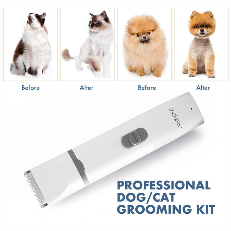 Máquina de Tosa 4 em 1 Profissional para Pets – Silenciosa, Bivolt e Recarregável | ForPatas