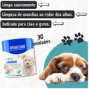 Dedeiras Umedecidas Limpa Lágrimas Pet Clean Dedal Care – 30 Unidades