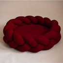 Anti-Anxiety Braided Pet Bed with Zipper and Waterproof Cover – ForPatas™ 