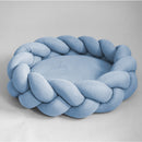 Anti-Anxiety Braided Pet Bed with Zipper and Waterproof Cover – ForPatas™ 