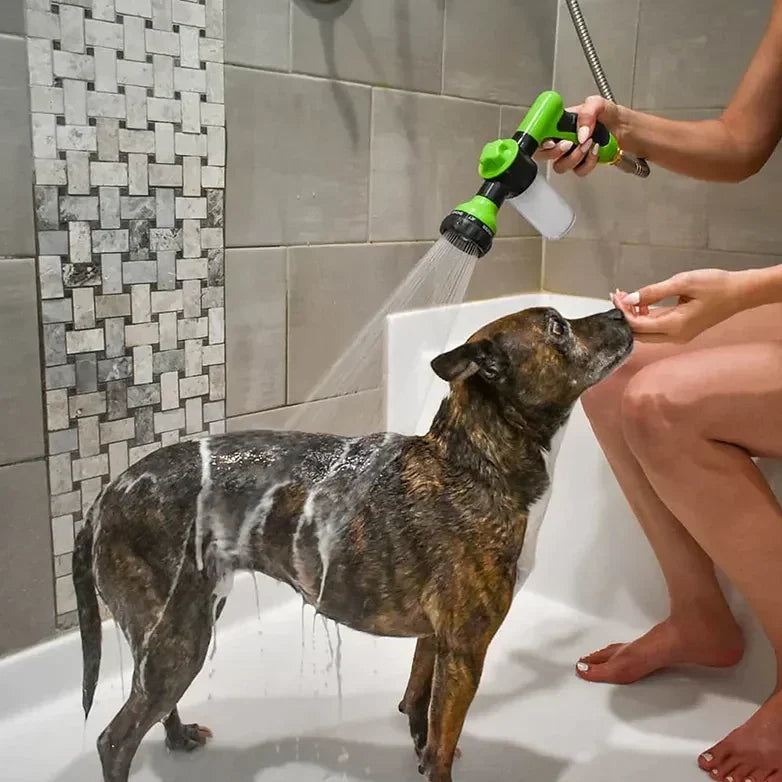 Shower head with shampoo sprayer – Practical and economical bath for pets | ForPatas 