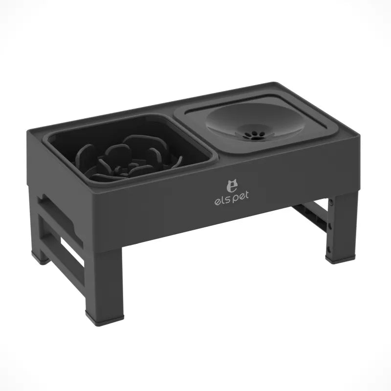 Adjustable and Multifunctional Elevated Feeder with Slow Feeder - Furrish™ 