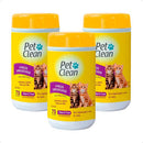 Kit with 3 Packs of Pet Wet Wipes – Quick and Safe Hygiene 