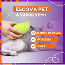 Escova a Vapor Recarregável 3 em 1 para Pets