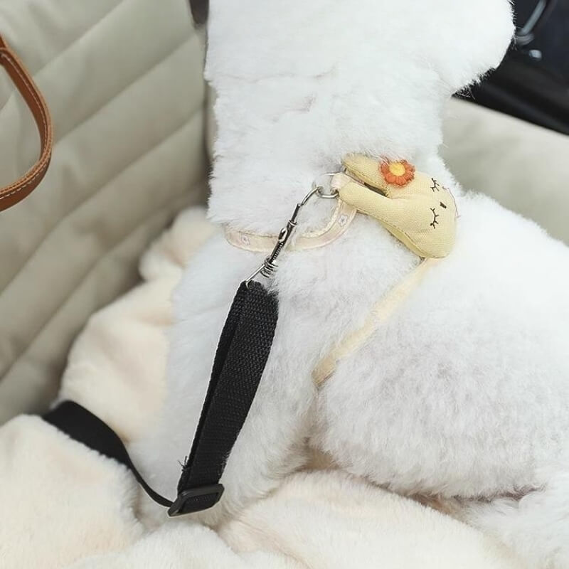 Waterproof Faux Leather Dog Car Seat Bed - Pawzly™