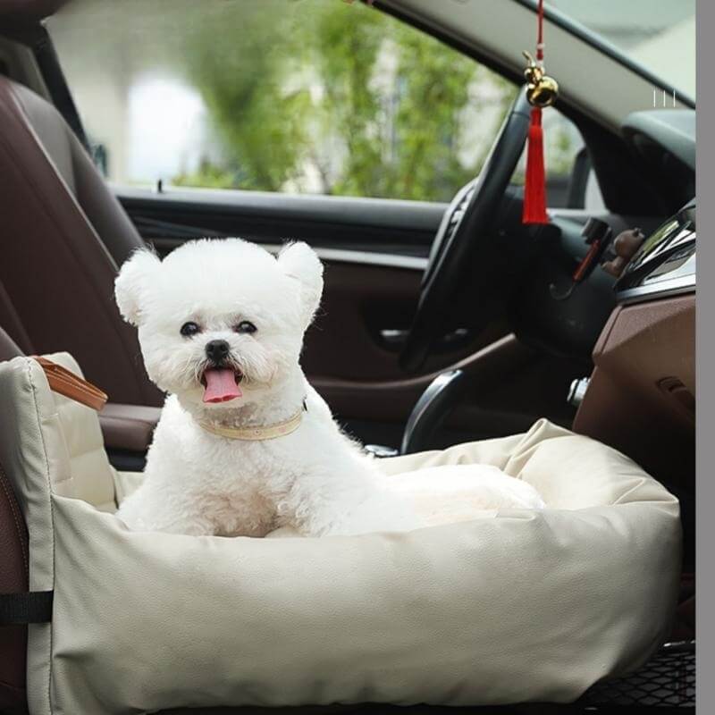 Waterproof Faux Leather Dog Car Seat Bed - Pawzly™