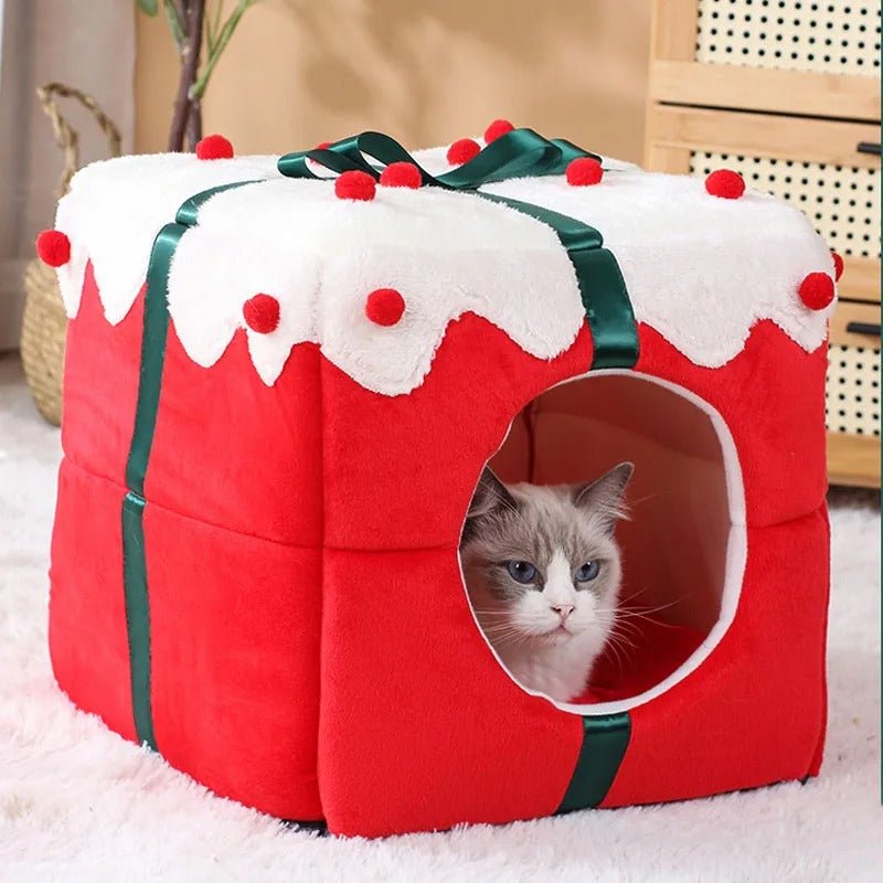 Christmas Box Cat Bed - Lupzy™