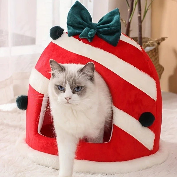 Christmas Oval Cat Bed - Lupzy™