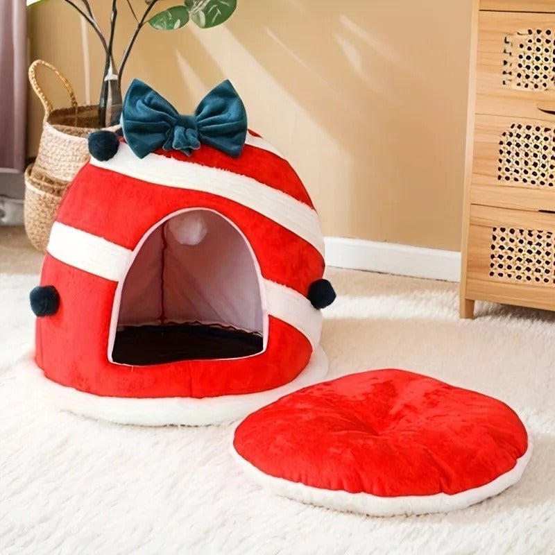 Christmas Oval Cat Bed - Lupzy™