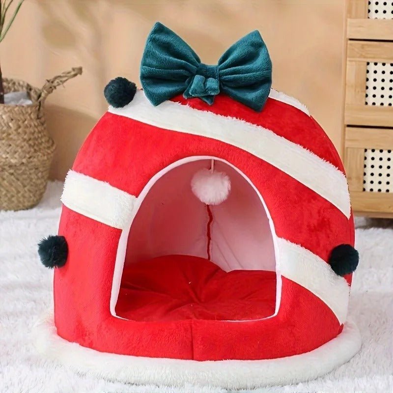 Christmas Oval Cat Bed - Lupzy™