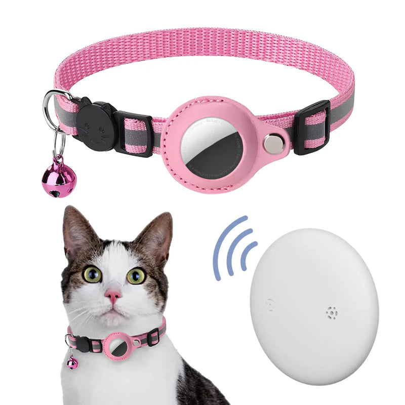 Pink Pet Collar with Tracker – Anti-Escape GPS
