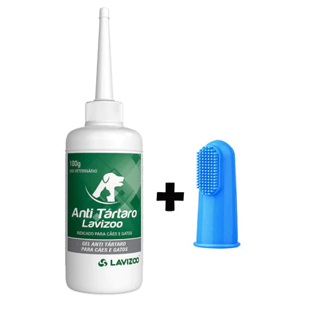 Gel Anti Tártaro Lavizoo + Dedeira – Higiene Bucal e Hálito Fresco para Pets | ForPatas