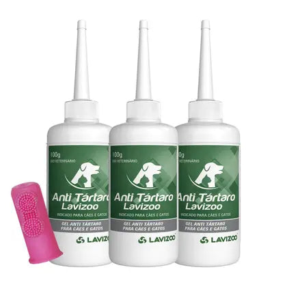 Gel Anti Tártaro Lavizoo + Dedeira – Higiene Bucal e Hálito Fresco para Pets | ForPatas