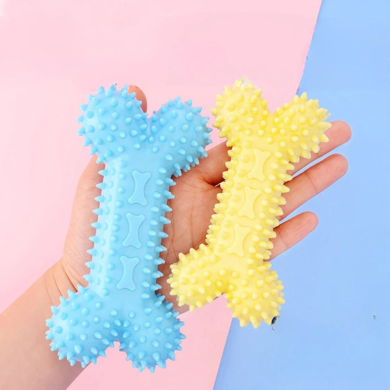 Kit Mordedor Porta Petisco Ossinho para Filhote - Snouty™