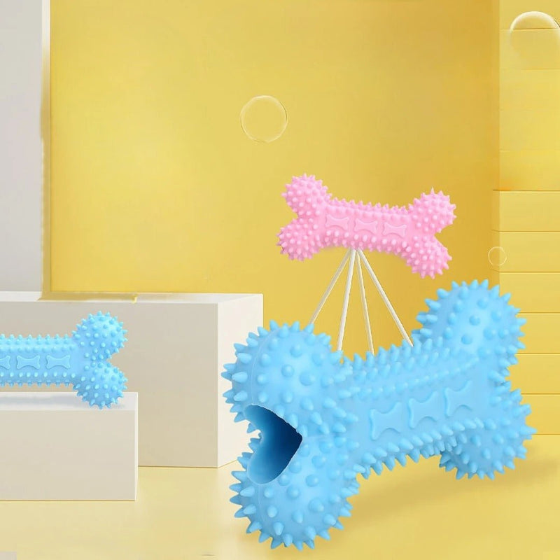 Kit Mordedor Porta Petisco Ossinho para Filhote - Snouty™