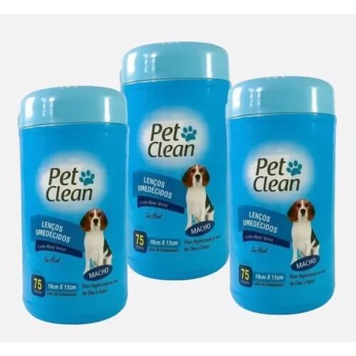 Kit with 3 Packs of Pet Wet Wipes – Quick and Safe Hygiene 