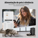 Newpet 2L Automatic Feeder with Wi-Fi and App Control | Voice Control + Scheduled Feeding 