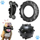 Durable Chew Toy Kit with Tire, Bone, and Spiked Ball for Dogs – Lupzy™ 