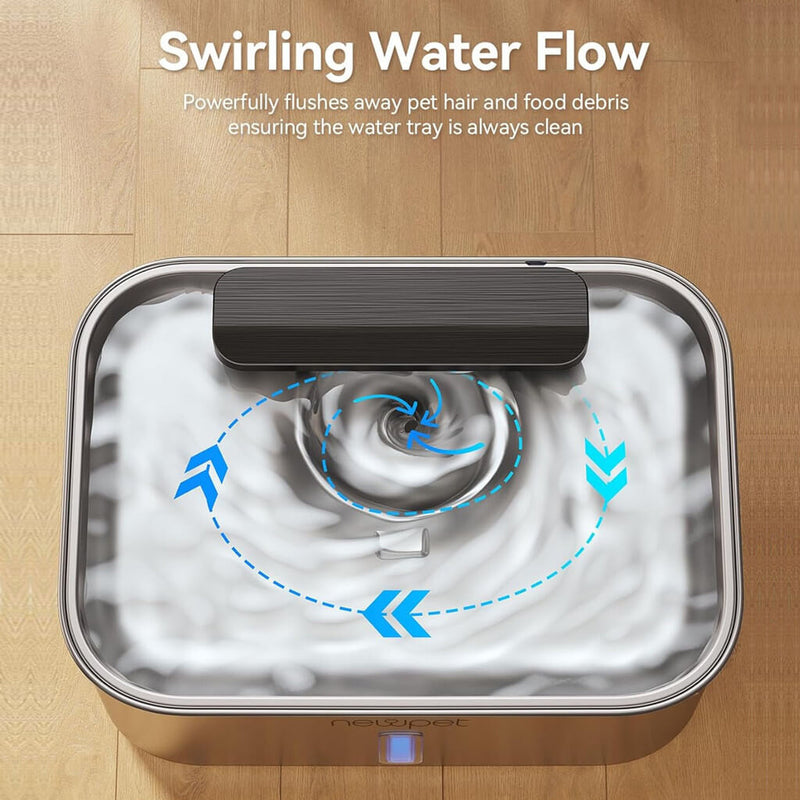 Newpet 12L Stainless Steel Water Fountain for Dogs and Cats – Large Capacity and Extra Filter | ForPatas 