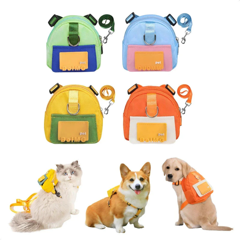 Waterproof Pet Backpack with Leash – PETC™ | For Small and Medium-Sized Dogs 